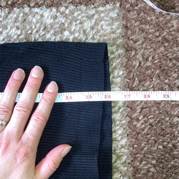 Joseph A Black Relaxed Ribbed Blouse - Picture 10 of 10